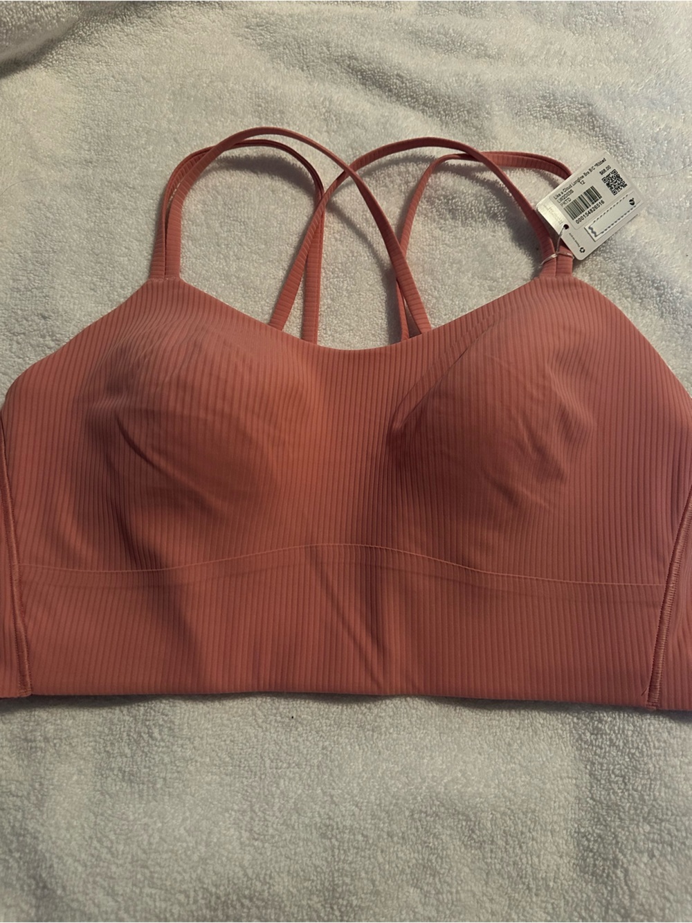 Lululemon Like a Cloud Longline Ribbed Bra- 12 B/C- NWT-